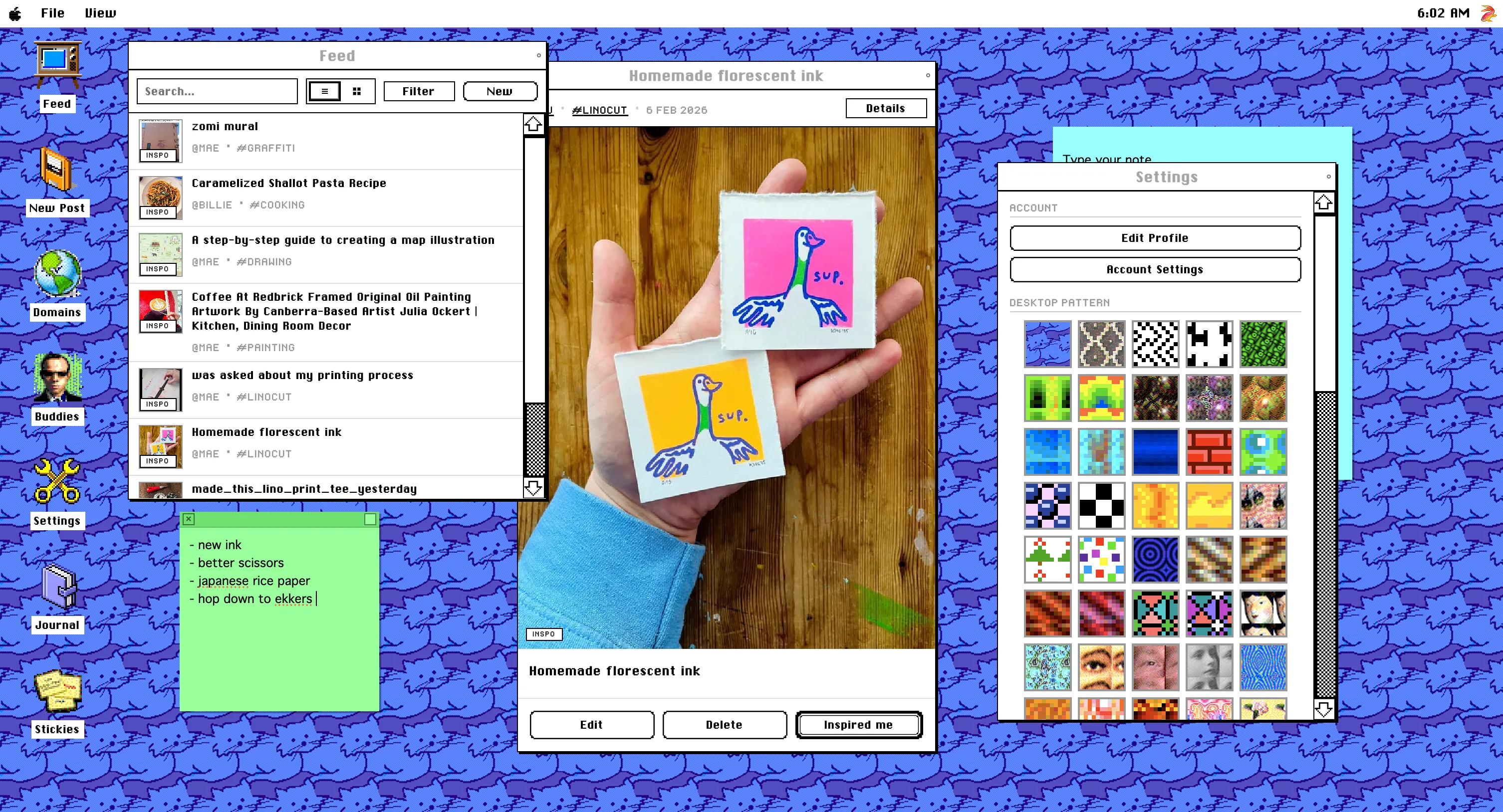 icon-archaeology - my creative journalling pinterest replacement required classic mac icons