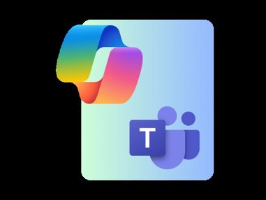 Microsoft Copilot and Microsoft Teams logos.
